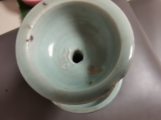 古玩陶瓷青花燈臺真品鑒賞圖