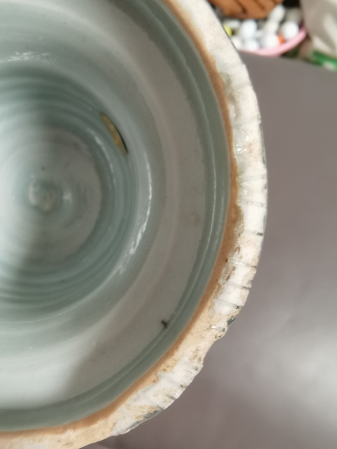 古玩陶瓷青花燈臺真品鑒賞圖