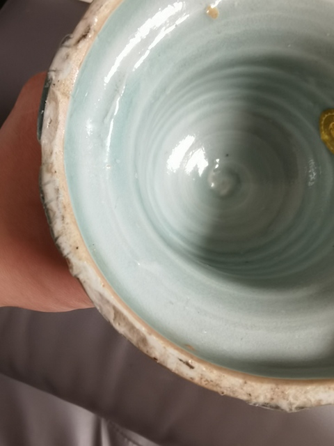 古玩陶瓷青花燈臺真品鑒賞圖