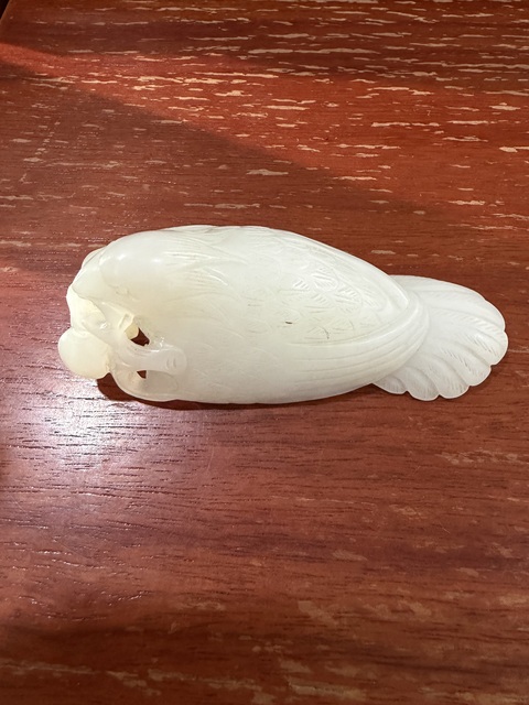 古玩玉器和田玉雕“喜事連連”擺件真品鑒賞圖