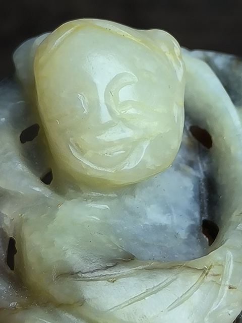 古玩玉器和田玉雕“如意童子”真品鑒賞圖