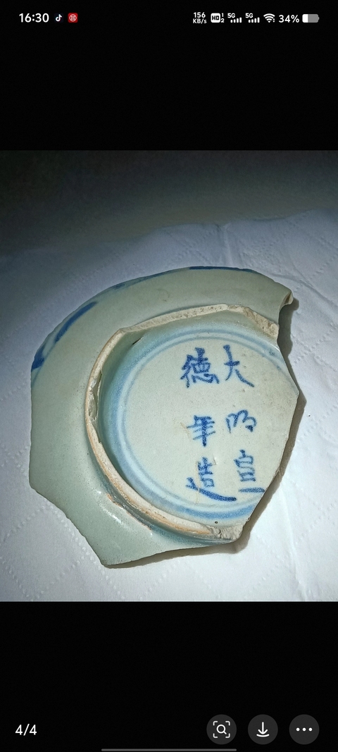 古玩陶瓷青花釉里紅魚紋標(biāo)本真品鑒賞圖