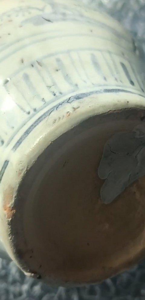 古玩陶瓷人物紋青花罐真品鑒賞圖