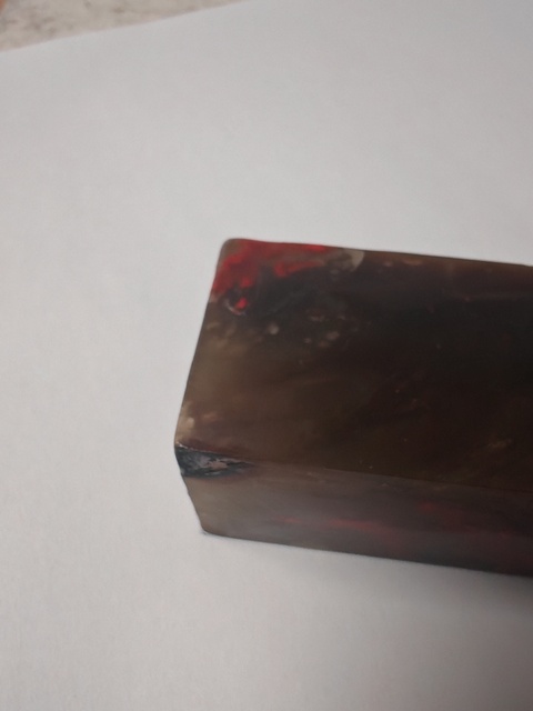 古玩玉器防雞血石印真品鑒賞圖