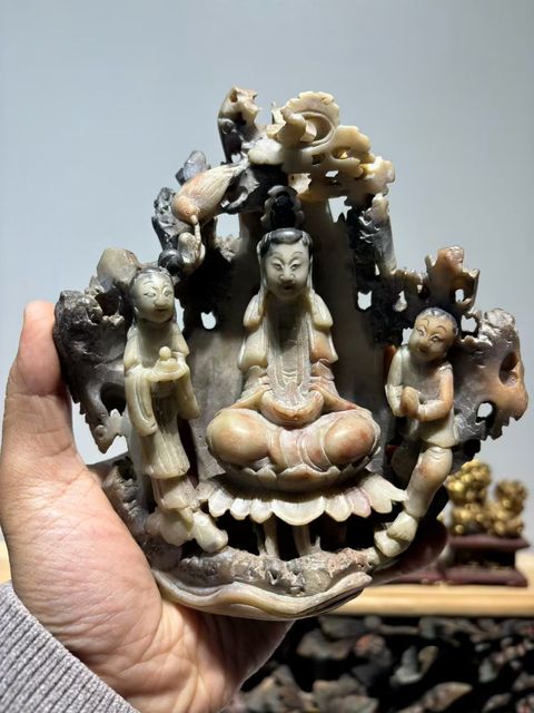 古玩雜項壽山石擺件真品鑒賞圖