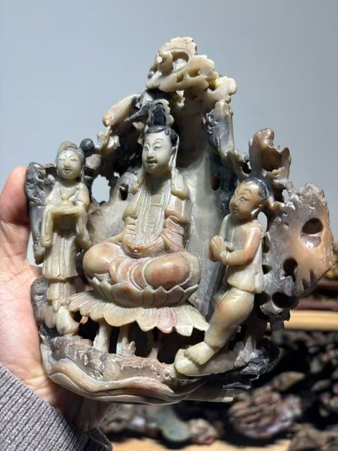 古玩雜項壽山石擺件真品鑒賞圖