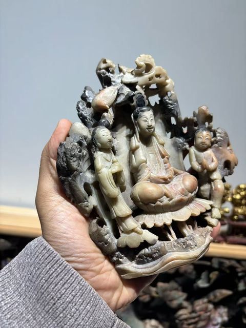 古玩雜項壽山石擺件真品鑒賞圖