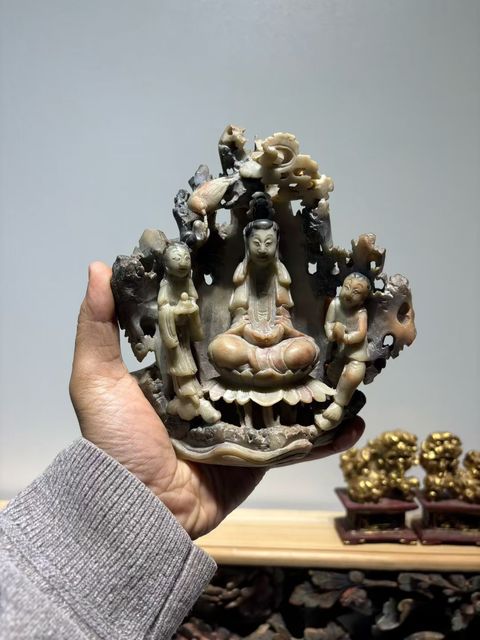 古玩雜項壽山石擺件真品鑒賞圖