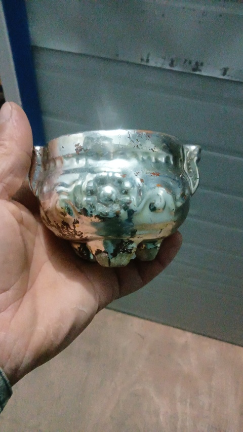 古玩陶瓷吉語紋香爐真品鑒賞圖