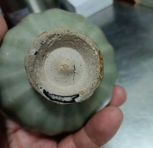 古玩陶瓷龍泉青瓷蓮子杯真品鑒賞圖