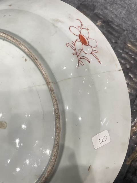 古玩陶瓷粉彩人物故事盤真品鑒賞圖