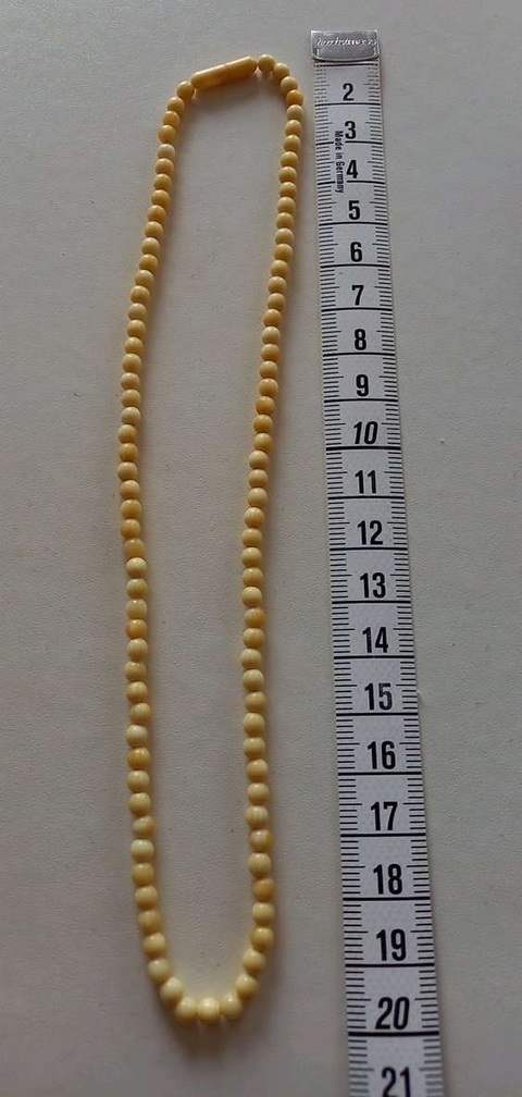 古玩玉器象牙項鏈真品鑒賞圖