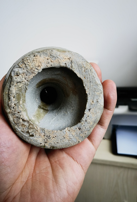 古玩陶瓷越窯青瓷四管香插拍賣，當前價格12800元