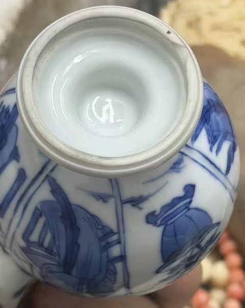 古玩陶瓷清康熙青花四美圖執壺拍賣，當前價格18000元