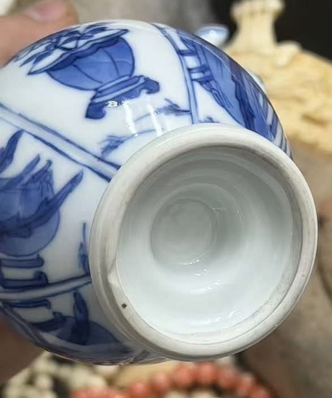 古玩陶瓷清康熙青花四美圖執壺拍賣，當前價格18000元