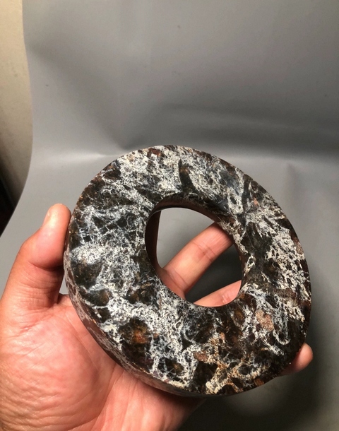 古玩玉器仿文化期玉璧真品鑒賞圖