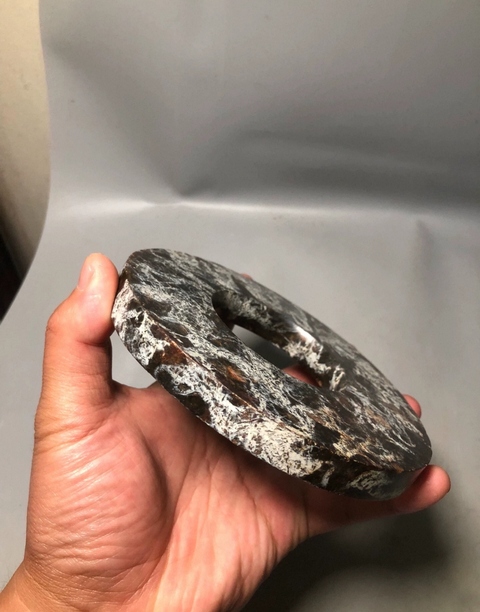 古玩玉器仿文化期玉璧真品鑒賞圖