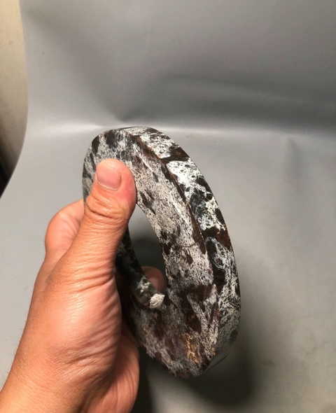 古玩玉器仿文化期玉璧真品鑒賞圖