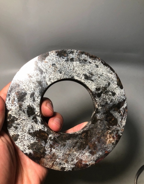 古玩玉器仿文化期玉璧真品鑒賞圖