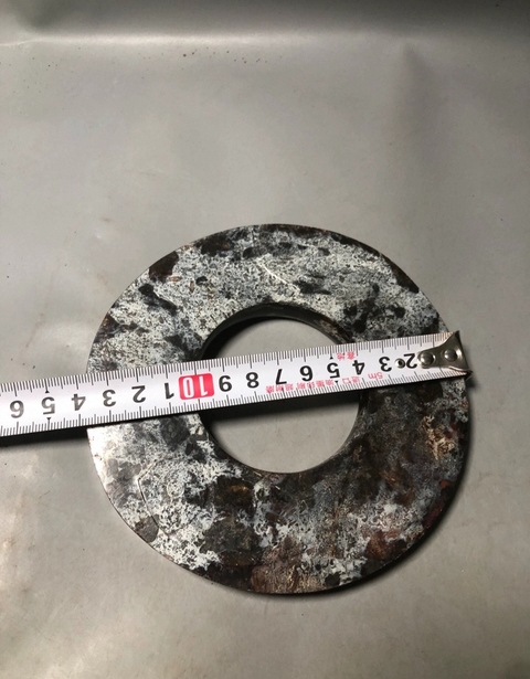 古玩玉器仿文化期玉璧真品鑒賞圖