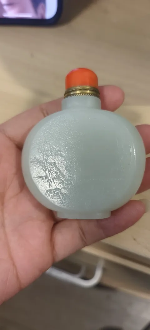 古玩玉器仿古玉煙壺真品鑒賞圖