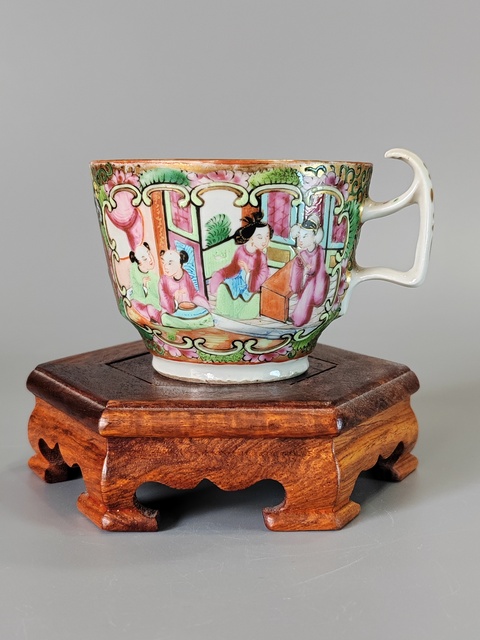 古玩陶瓷清咸豐廣彩杯·全品拍賣，當前價格850元