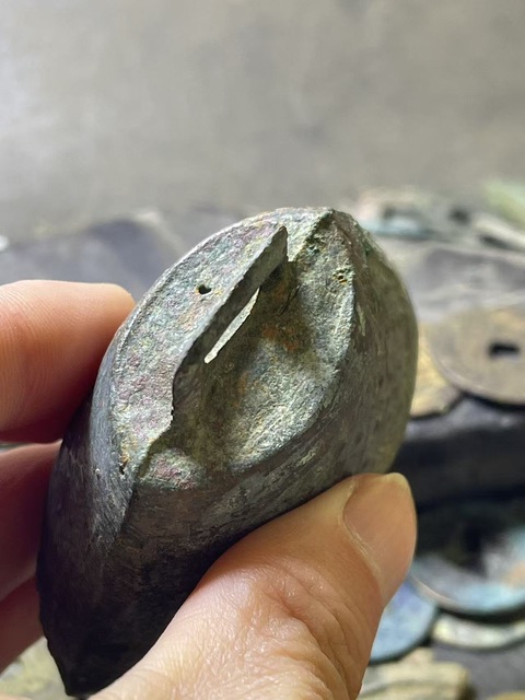 古玩銅器漢代·乳釘紋鈴鐺真品鑒賞圖