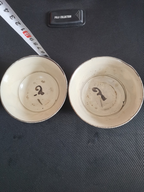 古玩陶瓷磁州窯白地黑花碗真品鑒賞圖