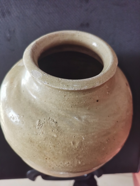 古玩陶瓷青釉罐真品鑒賞圖