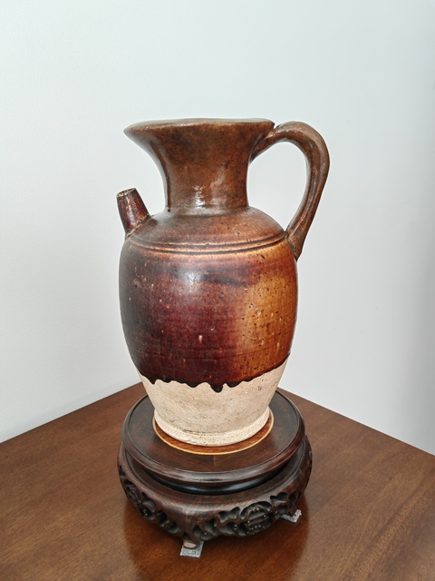 古玩陶瓷鞏縣黃釉執壺，注意品相真品鑒賞圖