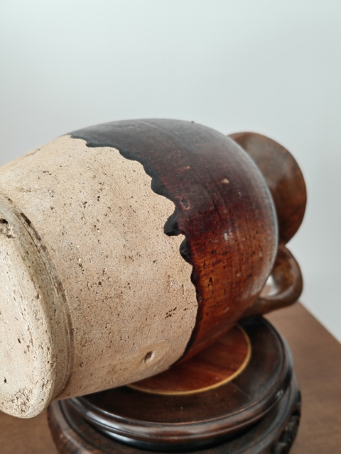 古玩陶瓷鞏縣黃釉執壺，注意品相真品鑒賞圖