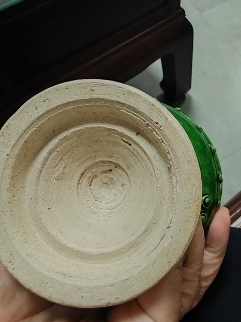 古玩陶瓷綠釉行爐真品鑒賞圖