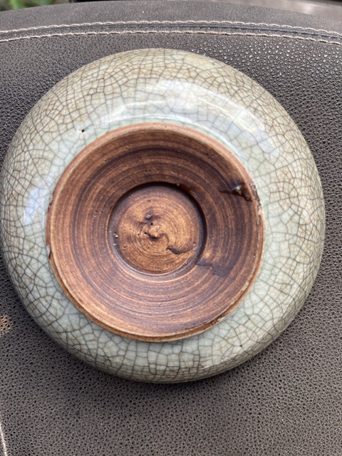 古玩陶瓷仿龍泉哥釉洗真品鑒賞圖