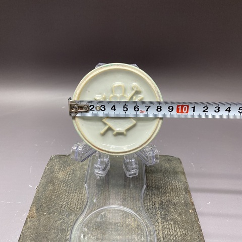 古玩陶瓷民國·爐鈞釉·印泥盒底拍賣，當前價格690元