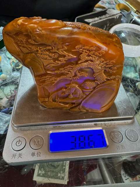 古玩玉器田黃石雕件真品鑒賞圖