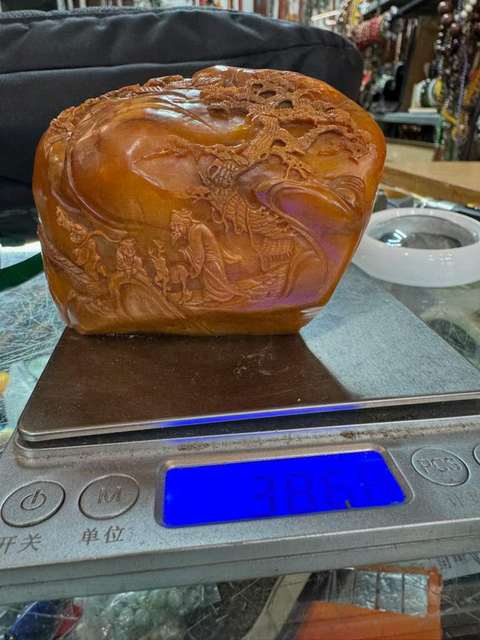 古玩玉器田黃石雕件真品鑒賞圖