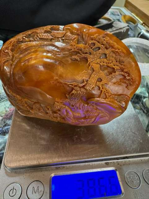 古玩玉器田黃石雕件真品鑒賞圖