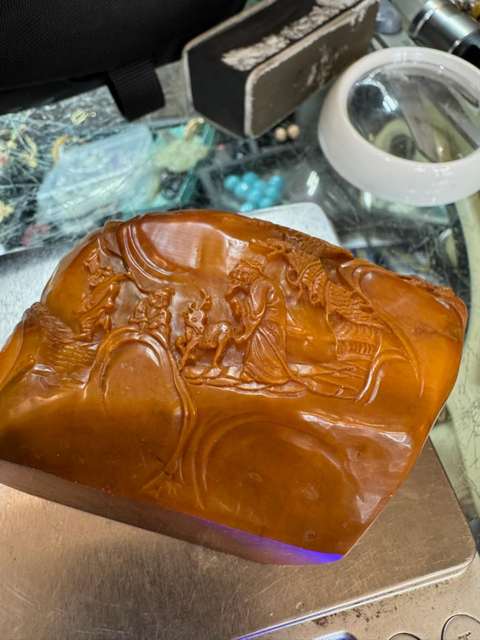 古玩玉器田黃石雕件真品鑒賞圖