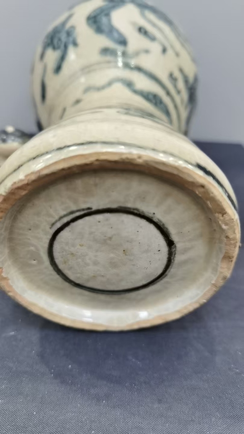 古玩陶瓷青花鳳紋梅瓶真品鑒賞圖