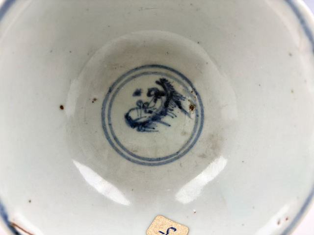 古玩陶瓷明中期·青花昭君出塞圖紋碗拍賣，當前價格188元