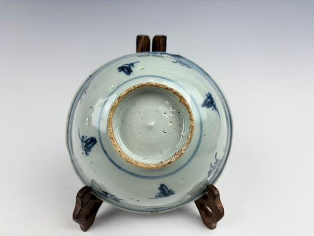 古玩陶瓷明中期·青花昭君出塞圖紋碗拍賣，當前價格188元