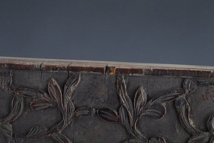 古玩陶瓷清代·木雕平安如意紋插屏真品鑒賞圖