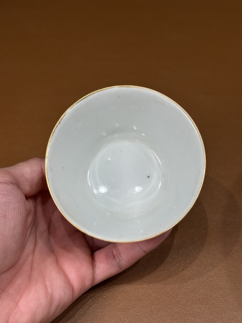 古玩陶瓷粉彩西廂記人物套杯真品鑒賞圖