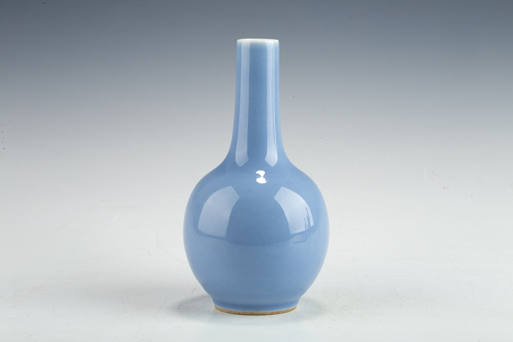 古玩陶瓷民國(guó)·天藍(lán)釉天球瓶拍賣，當(dāng)前價(jià)格2688元