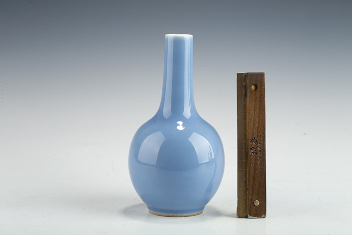 古玩陶瓷民國(guó)·天藍(lán)釉天球瓶拍賣，當(dāng)前價(jià)格2688元