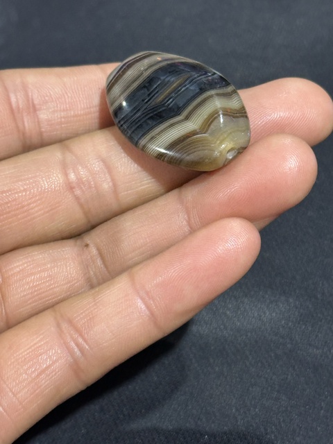 古玩玉器瑪瑙板珠真品鑒賞圖