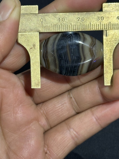 古玩玉器瑪瑙板珠真品鑒賞圖