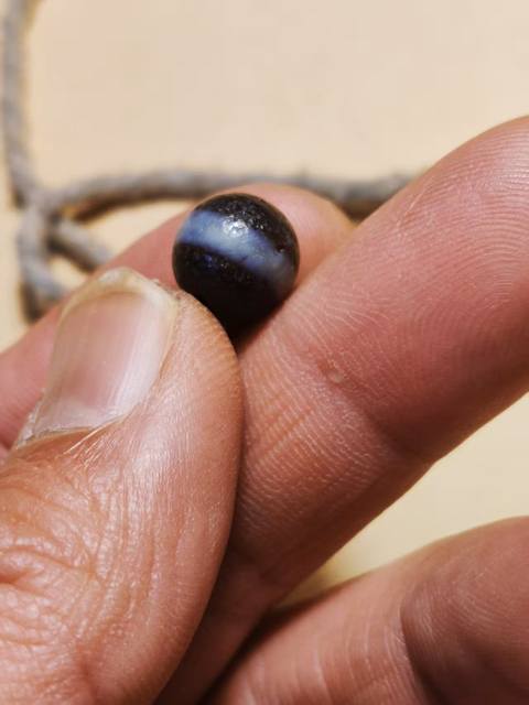 古玩玉器瑪瑙板珠真品鑒賞圖