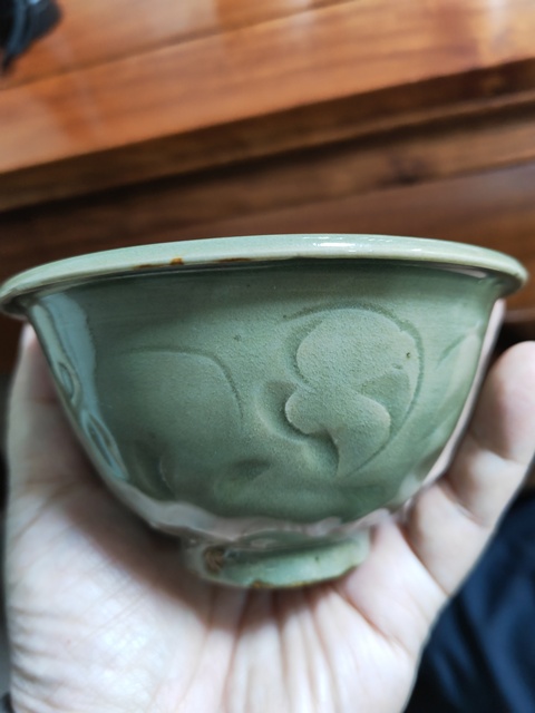古玩陶瓷耀州窯刻花碗真品鑒賞圖