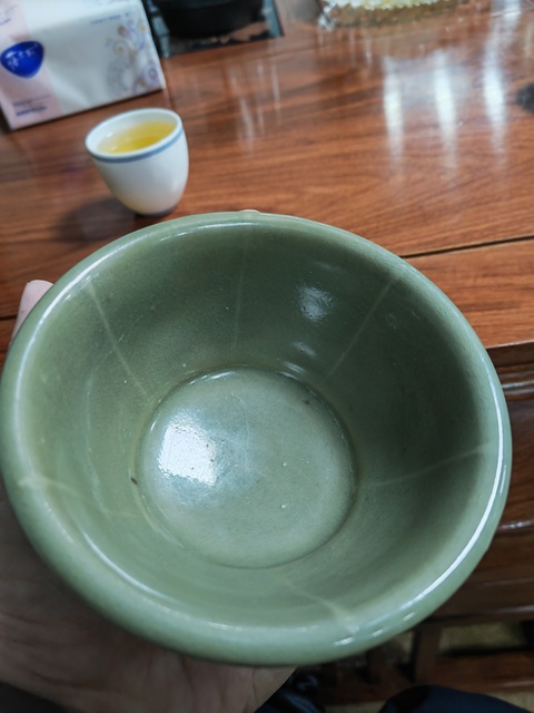 古玩陶瓷耀州窯刻花碗真品鑒賞圖